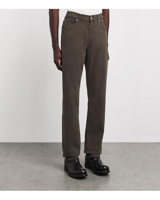 7 For All Mankind Gray The Straight Jeans for men