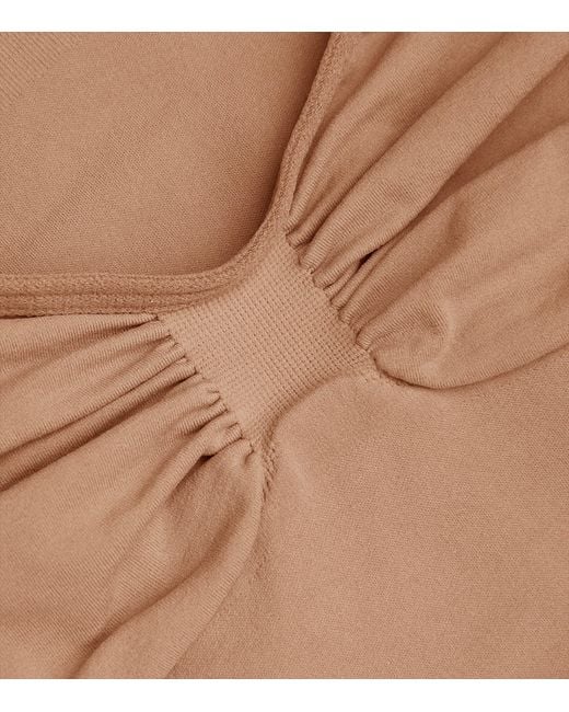 Skims Brown Seamless Sculpt Mid-Thigh Bodysuit