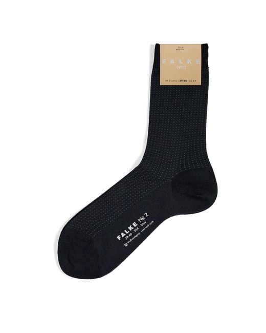 Falke Black Silk-Blend No.2 Socks