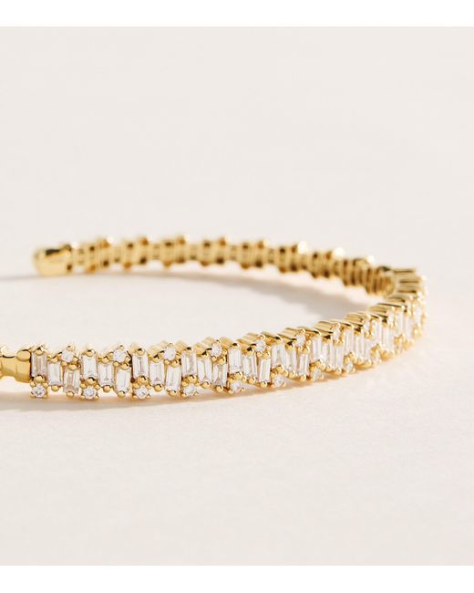 Suzanne Kalan Natural And Diamond Classic Shimmer Bangle