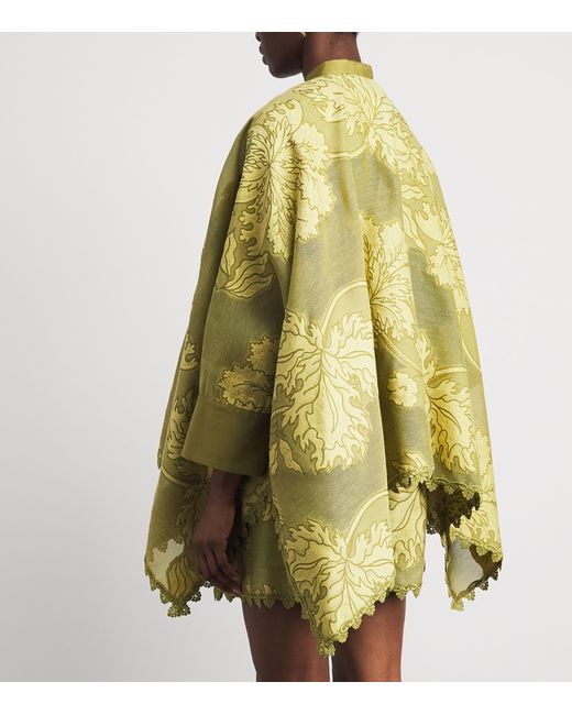 LaDoubleJ Yellow Cotton Jacquard Blouse