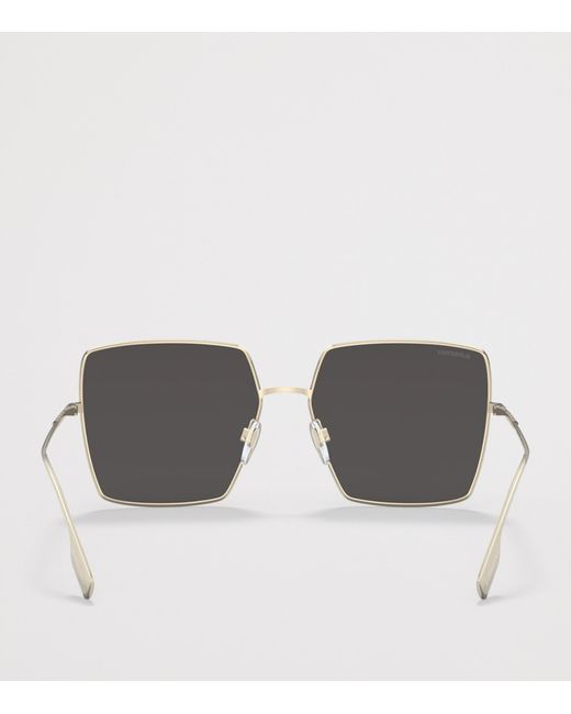 Burberry Gray Metal Daphne Sunglasses