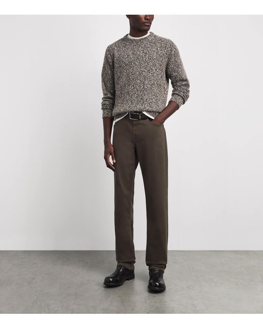 7 For All Mankind Gray The Straight Jeans for men