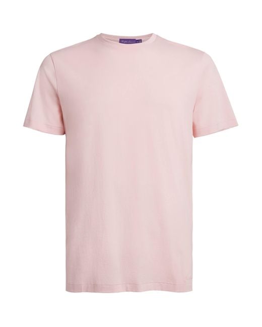 Ralph Lauren Pink Cotton T-Shirt for men