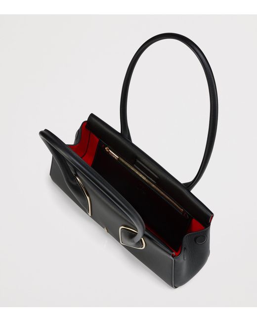Christian Louboutin Black Venus Leather Baguette Shoulder Bag