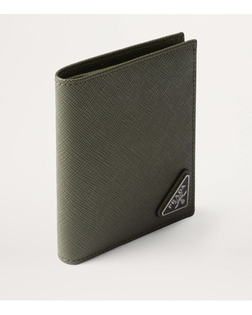 Prada Green Saffiano Leather Wallet for men