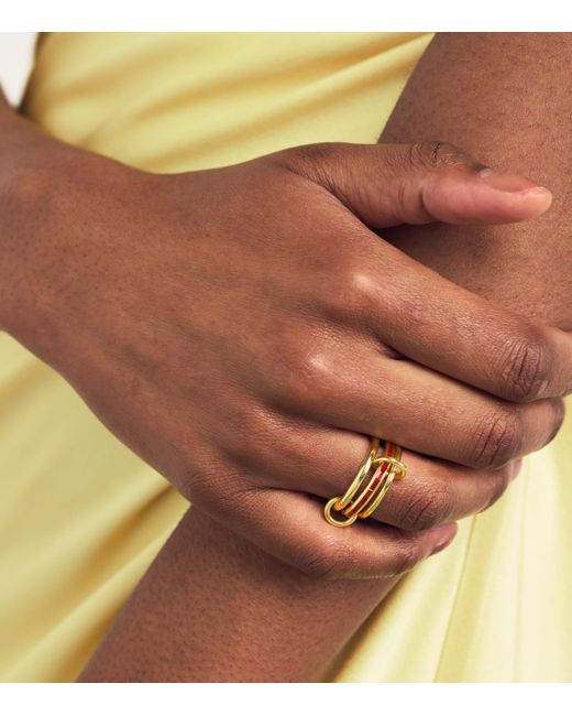 Spinelli Kilcollin Yellow And Ruby Pyrus Ring