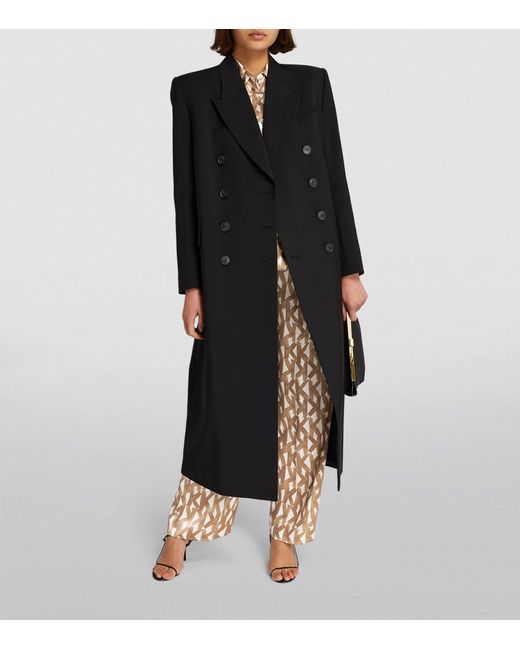 Kiton Natural Silk Patterned Wide-leg Trousers