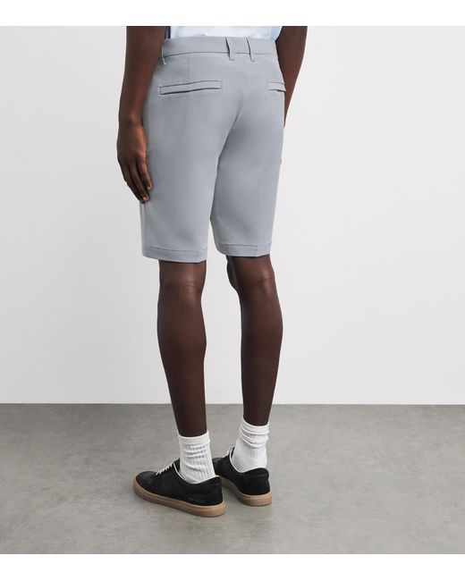 Boss Gray Commuter Slim Shorts for men
