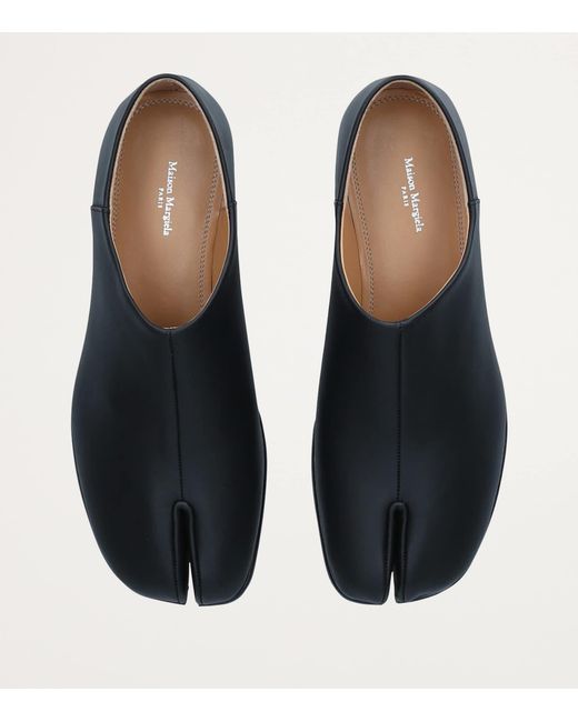 Maison Margiela Blue Nappa Leather Tabi Babouche Mules for men