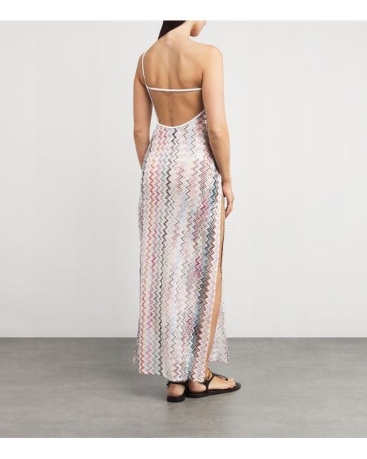 chinese dress ladies M Missoni One-shoulder Maxi Dress main image 0