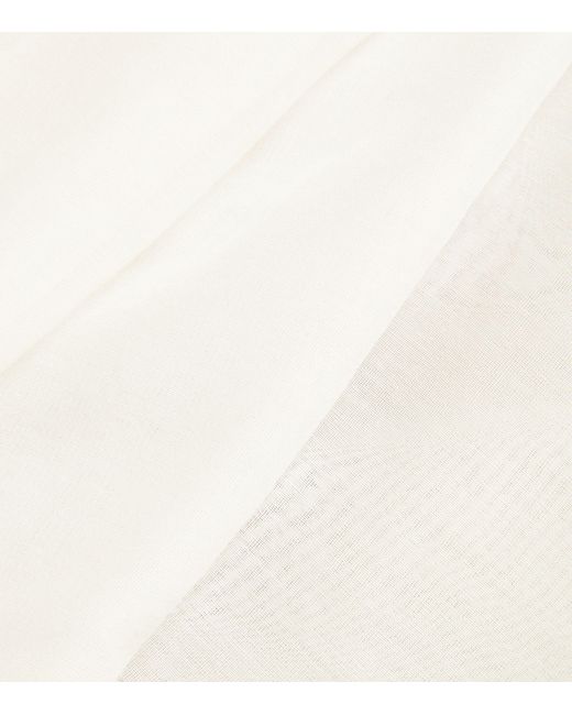MAX&Co. White Cotton-silk Shirt