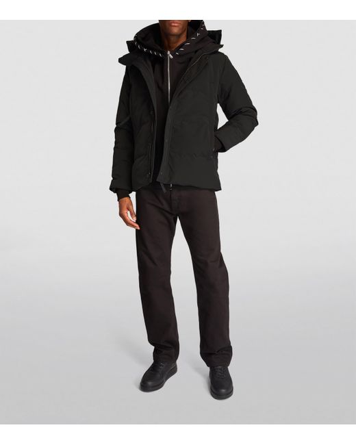 Canada Goose Black Wyndham Parka Jacket for men