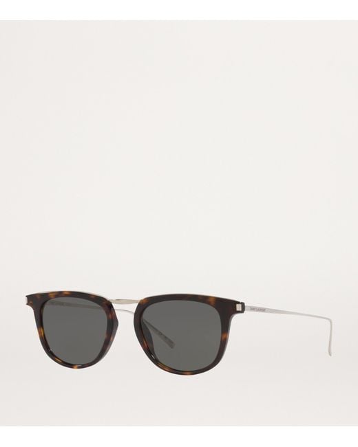 Saint Laurent Gray Sl 753 Wellington Sunglasses