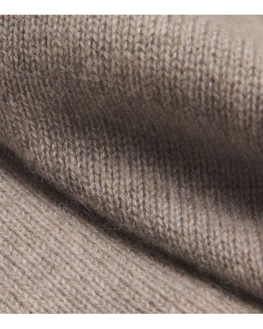 Soft Goat Brown Cashmere Boyfriend Sweater