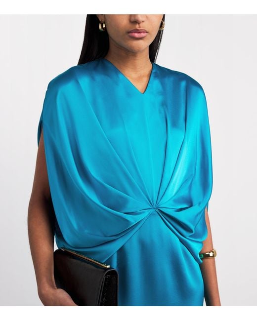 Roksanda Blue Silk Rani Maxi Dress
