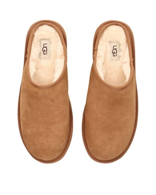 Ugg Brown Suede Classic Slippers for men