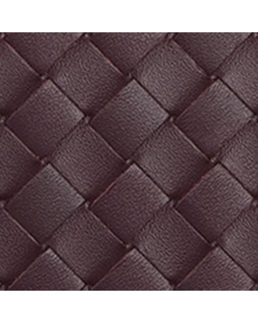 Bottega Veneta Purple Leather Intrecciato Piccolo Badge Holder for men