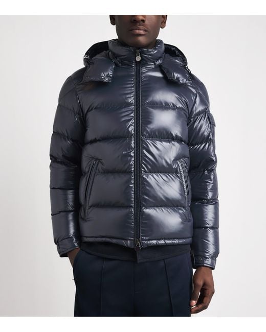 Moncler Blue Down Maya Puffer Jacket for men
