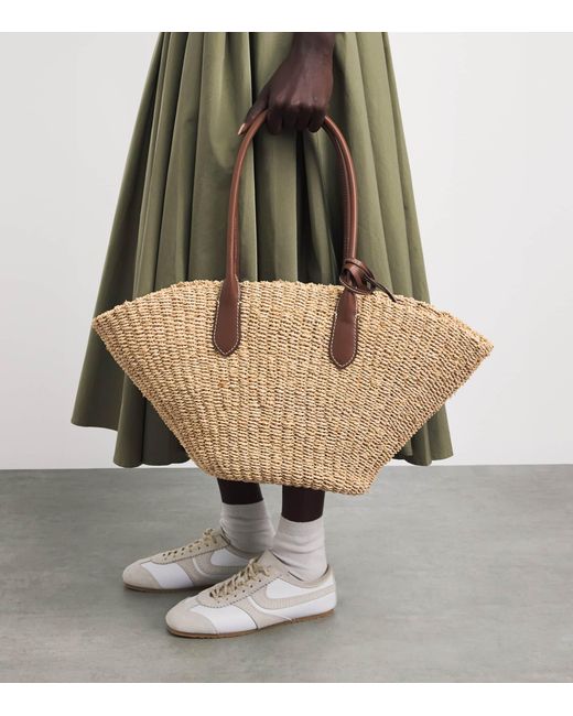 Polo Ralph Lauren Natural Medium Raffia Tote Bag