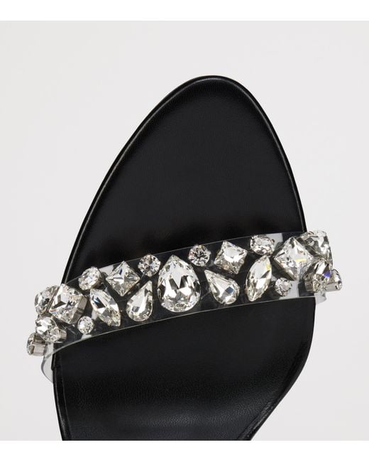 Christian Louboutin Black Fanny Jolly Leather Sandals 100