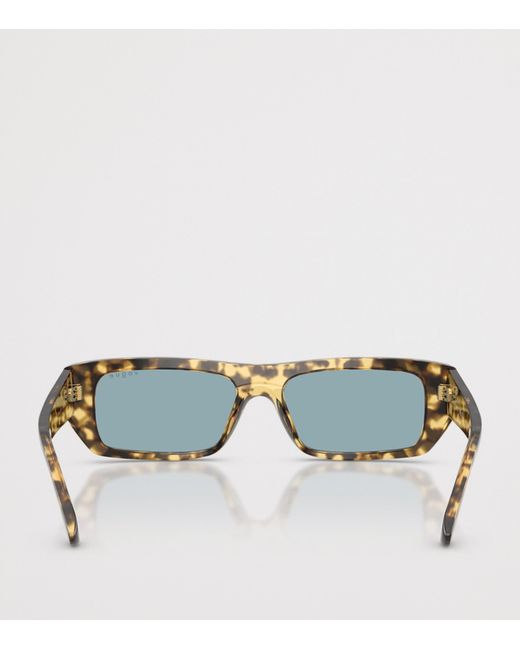 Vogue Blue Tortoiseshell Rectangular Sunglasses