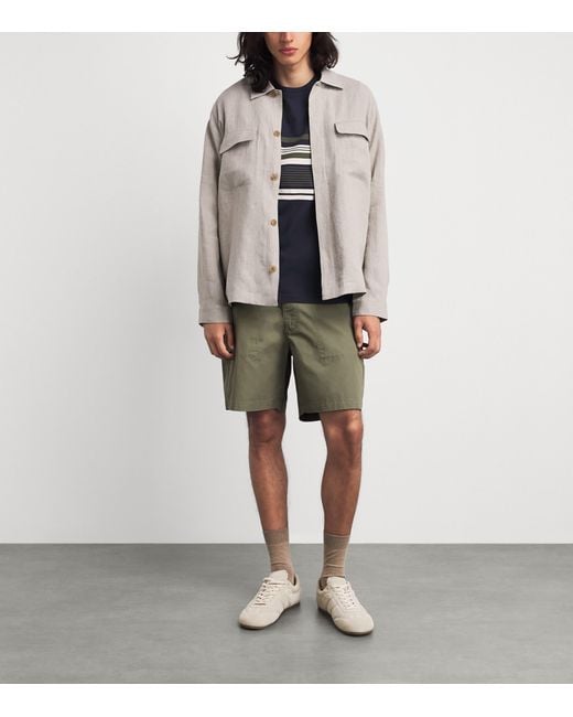 Barbour Green Twill Sherburn Shorts for men