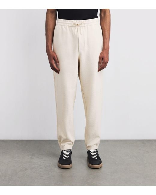 Emporio Armani Natural Logo Drawstring Sweatpants for men
