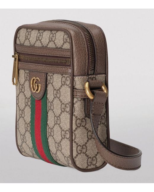 Gucci Brown Canvas Ophidia Gg Shoulder Bag for men