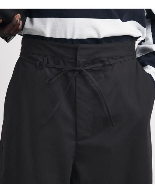 Jacquemus Black Cotton Marin Trousers for men