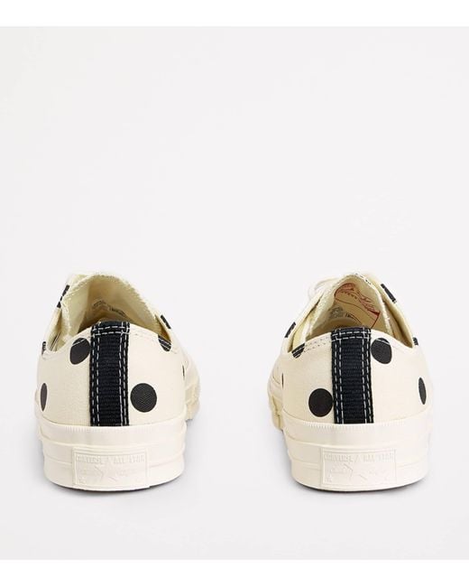 COMME DES GARÇONS PLAY Pink X Converse Polka Dot Heart Chuck Taylor All Star '70 Low-Top Sneakers for men