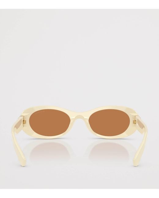 Miu Miu Natural Acetate Oval Mu06Zs Sunglasses