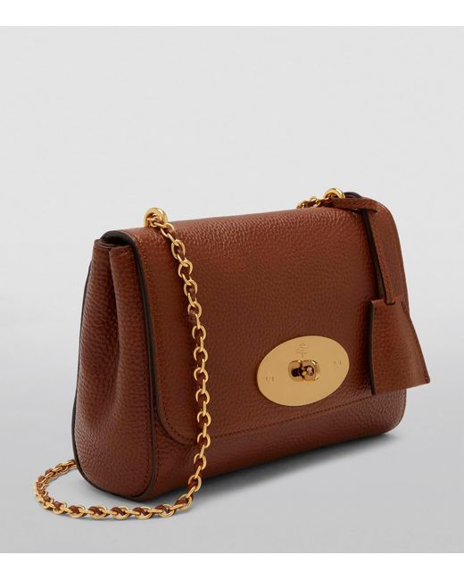Mulberry Brown Lily Grained-leather Shoulder Bag