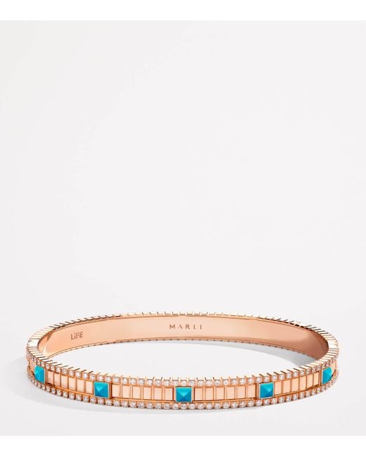 Marli New York Metallic Diamond And Life Bangle