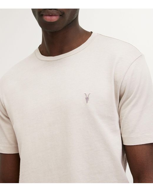 AllSaints White Organic Cotton Ossage T-shirt for men