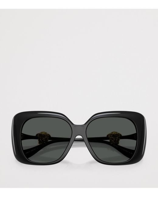 Versace Black Injected Ve4499U Square Sunglasses