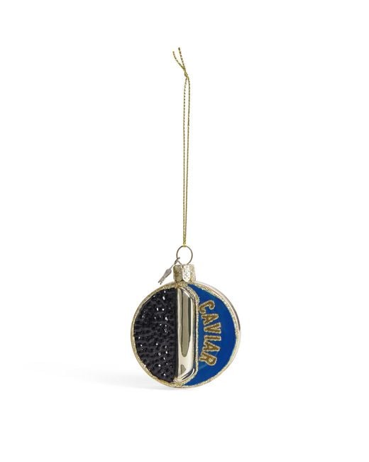 Harrods Blue Caviar Tin Tree Decoration