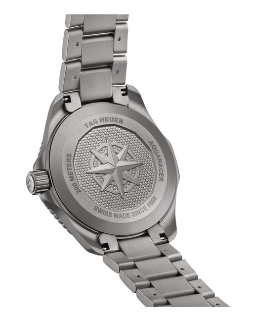 Tag Heuer Metallic Titanium Aquaracer Professional 200 Watch 40mm for men