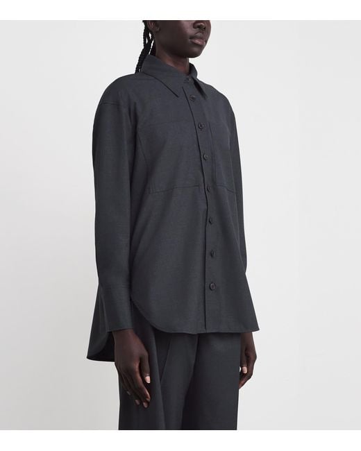 Joseph Blue Virgin Wool Herold Blouse