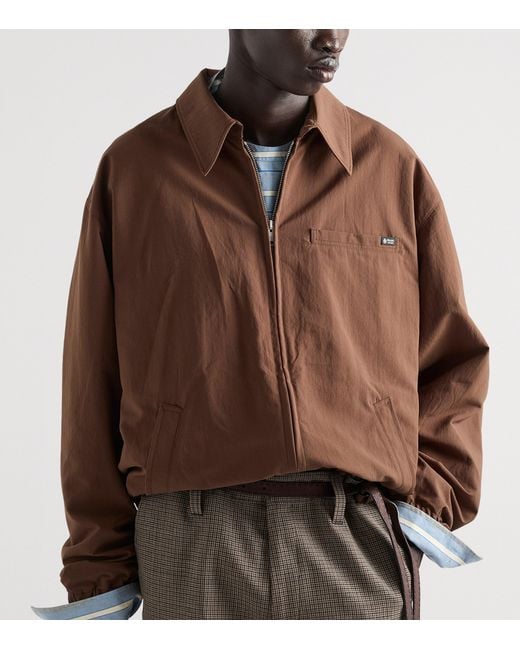 Prada Brown Technical Shirt Jacket for men