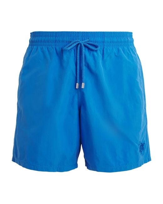 Vilebrequin Blue Turtle Embroidered Moorea Swim Shorts for men