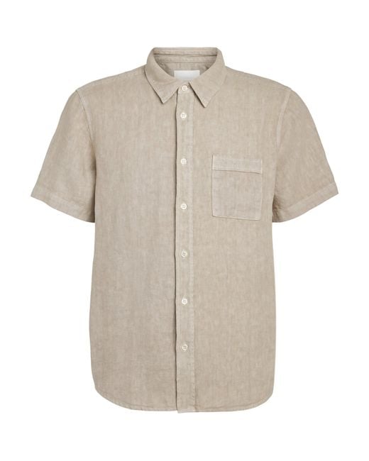 Citizens of Humanity Natural Linen Short-Sleeve Cairo Shirt for men