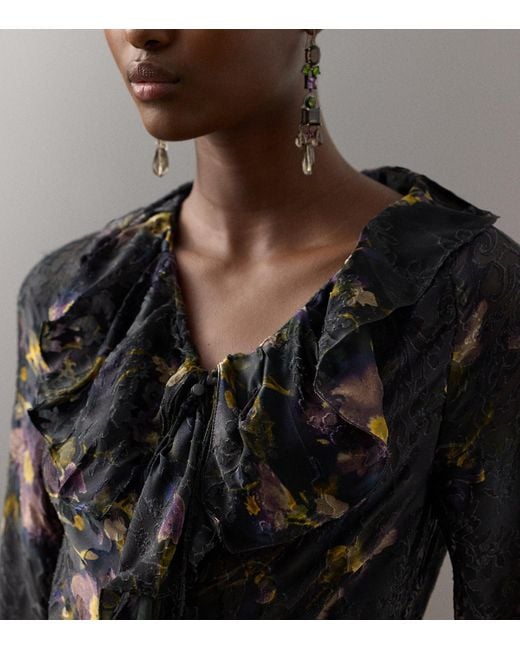 Ralph Lauren Black Satin Carol Jumpsuit