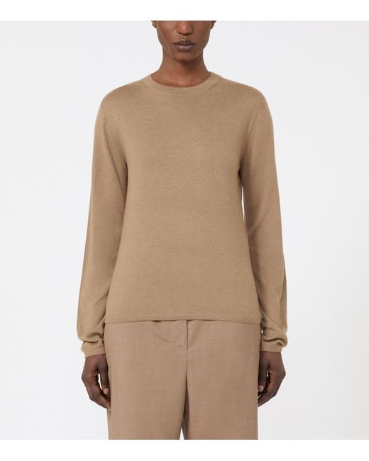 Max Mara Natural Knitted Sweater