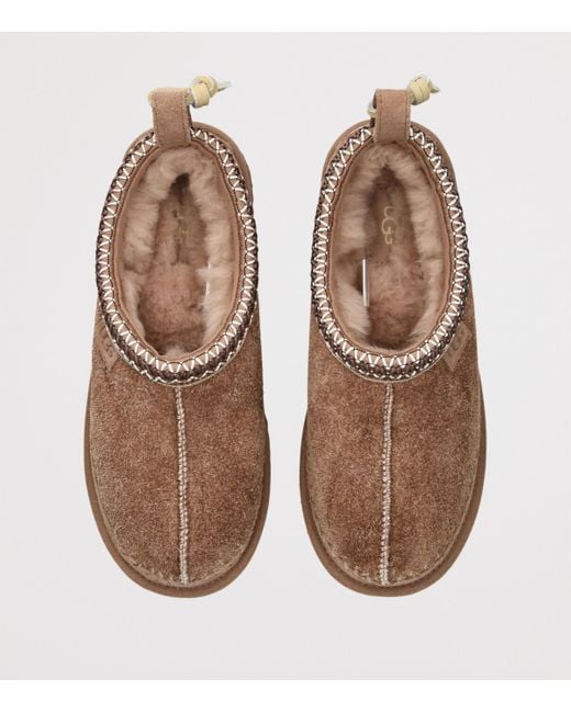 Ugg Brown Suede Tasman Biarritz Slippers