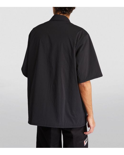 Studio Nicholson Black Padded Short-sleeve Shirt for men