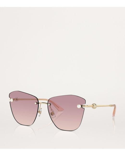 Jimmy Choo Pink Metal Jc4004Hb Sunglasses