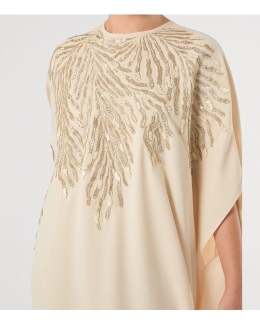 Marina Rinaldi Natural X Tony Ward Embellished Maxi Dress