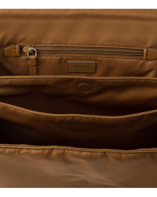 Prada Brown Medium Re-Nylon Traveler Cross-Body Bag