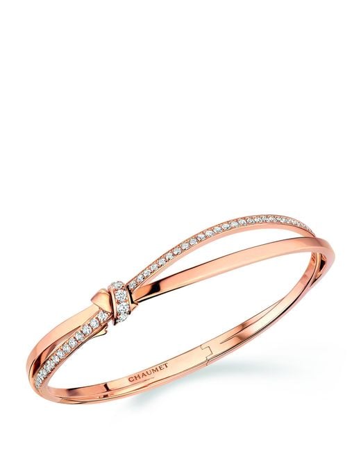 Chaumet Metallic Rose Gold And Diamond Liens Séduction Bracelet
